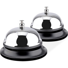 Timbre de llamada portátil de acero inoxidable, timbre de servicio de diseño mecánico con construcción antioxidante y sonido claro, ideal para