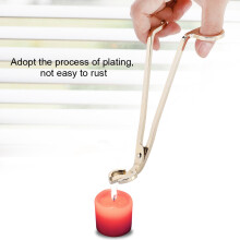 Candle Making Tool Set: Gold Stainless Steel Wick Trimmer & Heart Clip Scissors