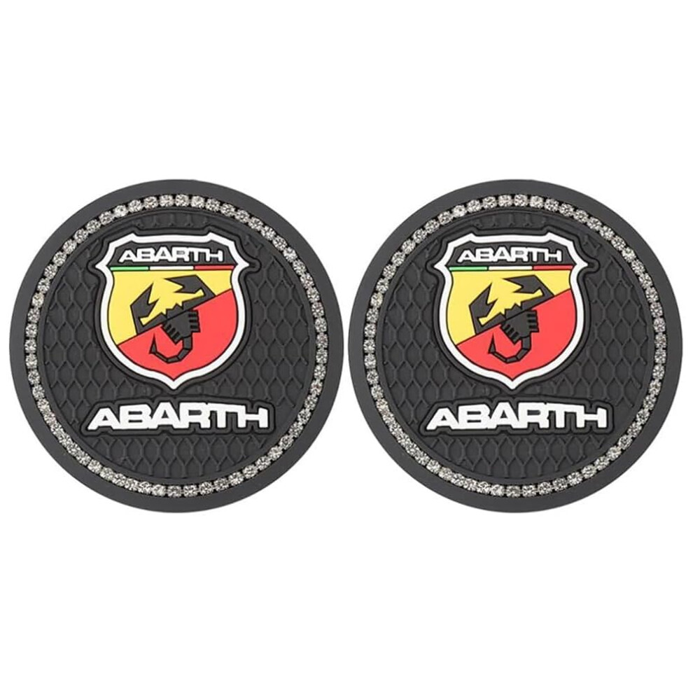 Car Cup Holder Coaster For Abarth Scorpione Giallo, Universal Nonslip Silicone Car Coaster Insert 9105992185122
