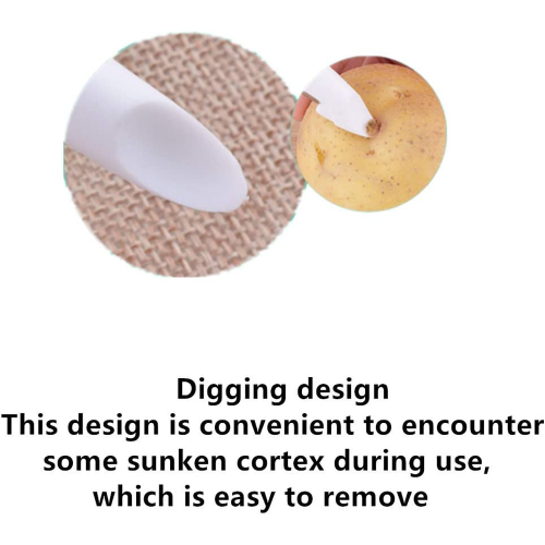 Éplucheur à légumes polyvalent, éplucheur dentelé pour une manipulation délicate, éplucheur droit pour une performance optimale, conception 2