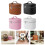 Leder-Make-up-Tasche, Reise-Kulturbeutel mit-Schwarz 3