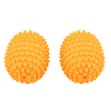 Set of 4 Orange Reusable Dryer Balls for Laundry Reduces Drying Time & Static