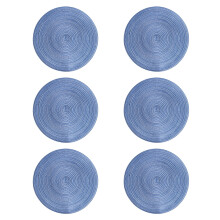 Jogos americanos antiderrapantes, resistentes ao calor e laváveis, em poliéster ecológico, com design exclusivo para uso em mesas de jantar,