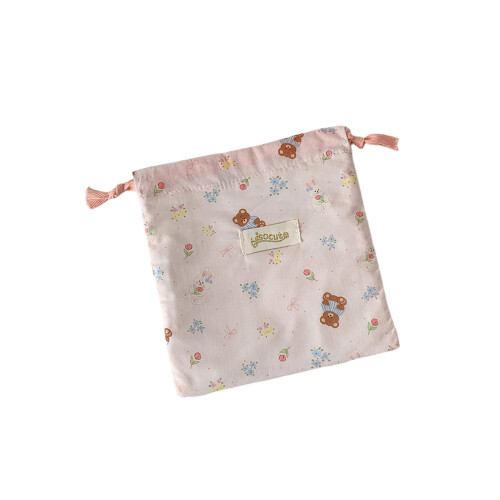 Kosmetiktasche mit Kordelzug,-Rosa klein