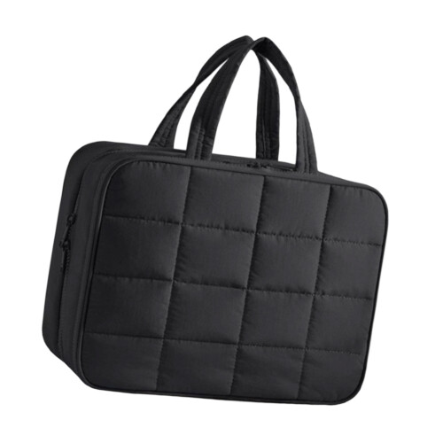 Waterproof Hanging Toiletry Bag With Multi-Black small