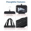 Waterproof Hanging Toiletry Bag With Multi-Black small 6