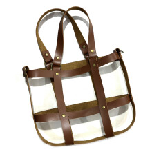 Handmade Shoulder Bag Cover Durables Waterproof PU-Coffee color