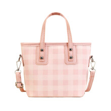 Modern Contrast Colored Shoulder Bag Spacious Organization-Pink