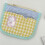 Sweet Patterned Cloth Wallet Organizer For Cards-Green yellow 4