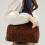 Modische Achseltasche mit Schachbrettmuster, geräumige-Schwarz 7