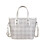 Fashionable Color Blocking Purse Ergonomic Adjustable-Silver 1