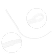 10pcs White 50Lb Fishing Loops Connector Fly Loop Line Tackle Accessory