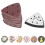 Multi Tool Sanding Pads 61pcs 90mm 6 Holes Triangle for Oscillating Devices 16