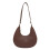 Practical Small Shoulder Toted Comfortable Grip-Coffee color 1