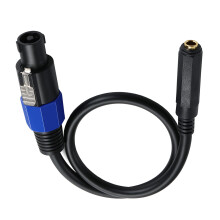 1/4 TS Female to Speakon Male Speaker Cable Speakon to 6.35mm