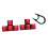 Translucent Keycaps For WASD And Arrows Keys Enhancing-Red 1