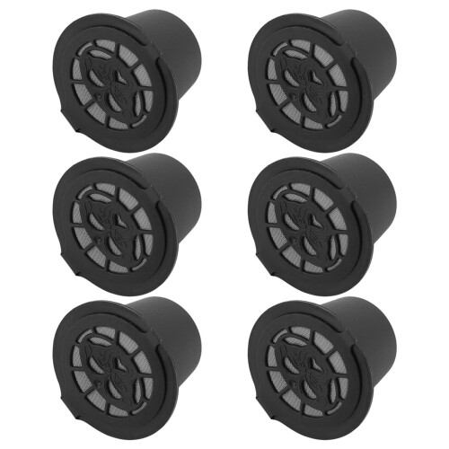 Eco-Friendly 6Pcs Refillable Coffee Capsule Filters - Durable Reusable Design