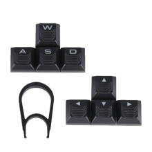 Translucent Keycaps for WASD and Arrows Keys Enhances-Black
