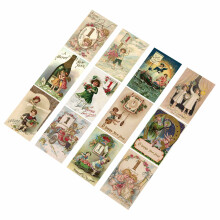 12Pcs New Year Wine Bottle Vintage Self Adhesive-Style 2