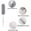 Cobweb Brush for High Ceilings, Bendable Microfiber Head Ceiling Fan Cleaner, Washable Duster Kit with Extendable Long Pole, Reusable Microfiber, Prot 4