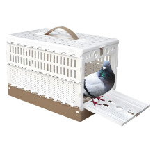 Small Bird Cage Foldable DoubleLock Carrier For Indoor Travel Transport Yard Training Domestication Competition
