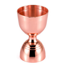Barware Essential dobbelthovedjigger, fødevaregodkendt rustfrit stål til ensartet cocktailblanding, ergonomisk design og hurtig ophældning,