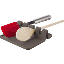 Hittebestendige multifunctionele keukengereihouder, siliconen keukenhulpje voor een antislip en opgeruimde kooksessie.