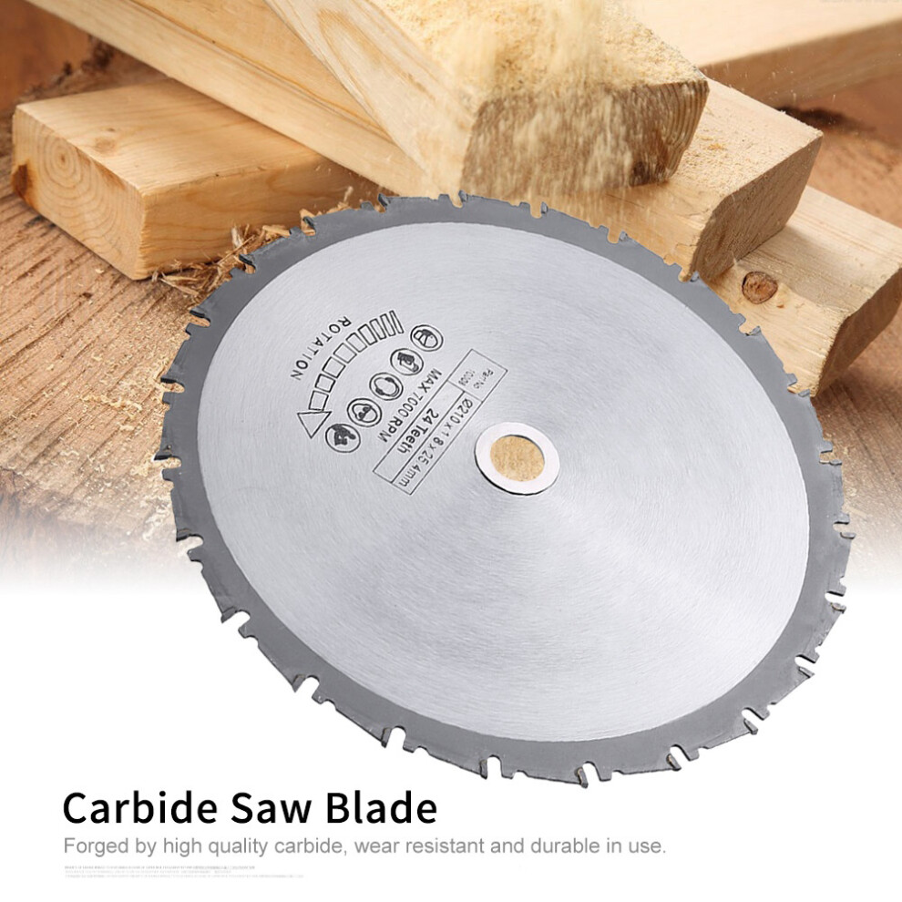 Efficient Tct Circular Saw Blade 210X25.4mm 24 Teeth For Precise Woodwork 3471362722430