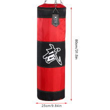 Durable Oxford Cloth Kick Punch Sandbag with Metal Chain 80cm