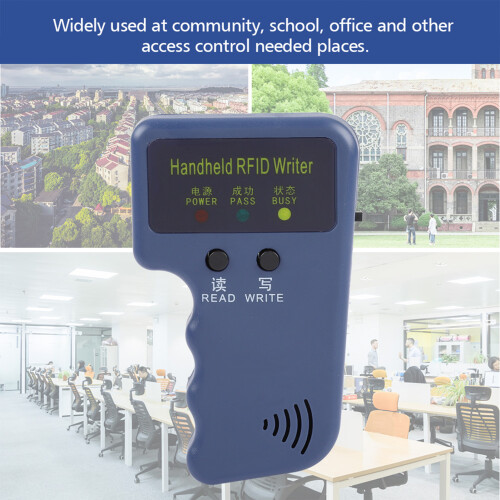 Compact 125KHz EM4100 RFID ID Card Duplicator and Keyfob Writer 2