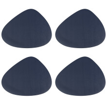 Elegante Tischschoner, Platzsets aus PU-Leder, rutschfeste Unterseite, 4er-Set, pflegeleicht für den Alltag, kratzfeste Oberfläche