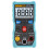 V01A Auto Range True RMS Digital Multimeter - Blue, 4000 Counts 2
