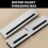 Rectangle Metal Desk Cable Management Grommet Brushed-60 by 9cm 4
