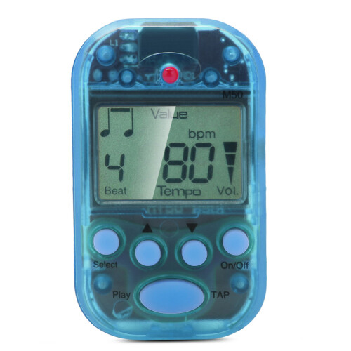 Innovative M50 Blue Digital Metronome with Adjustable Beat & Tap Feature 1