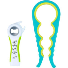 Ouvre-bocal multifonctionnel, poignée ergonomique antidérapante, idéal pour ouvrir des bouteilles et des canettes de différentes tailles, sans