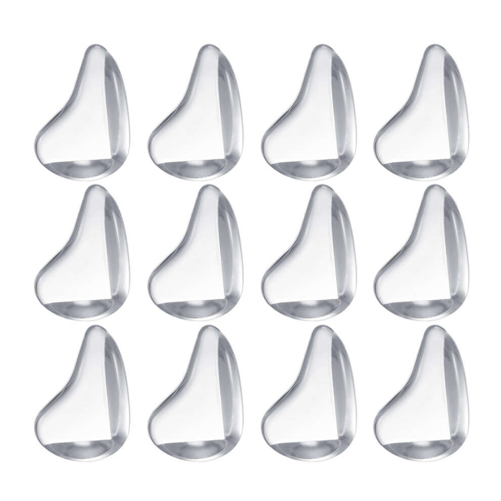 12Pcs Transparent Baby Corner Guard Pvc Furniture Safety Protectors Solustre