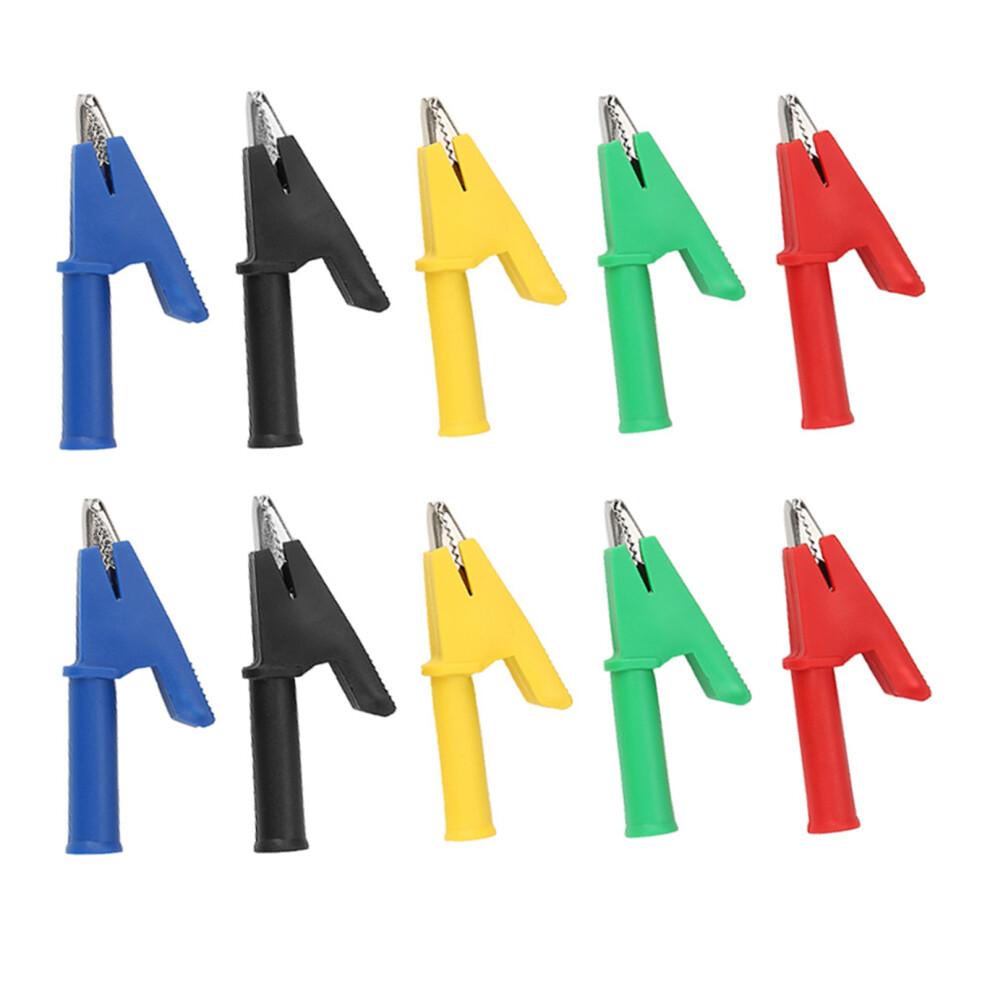 4Mm Banana Jack To Crocodile Clips P2002 20A Multimeter Test Set 10Pcs 7651362726904