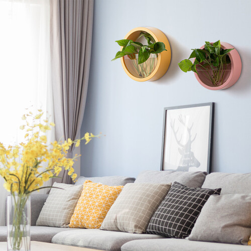Easy Install Wall Mounted Planter Space Efficient-White L 1