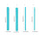 Epoxy Liquid Paint Mixing Stirrer Reusable-Blue combination 4