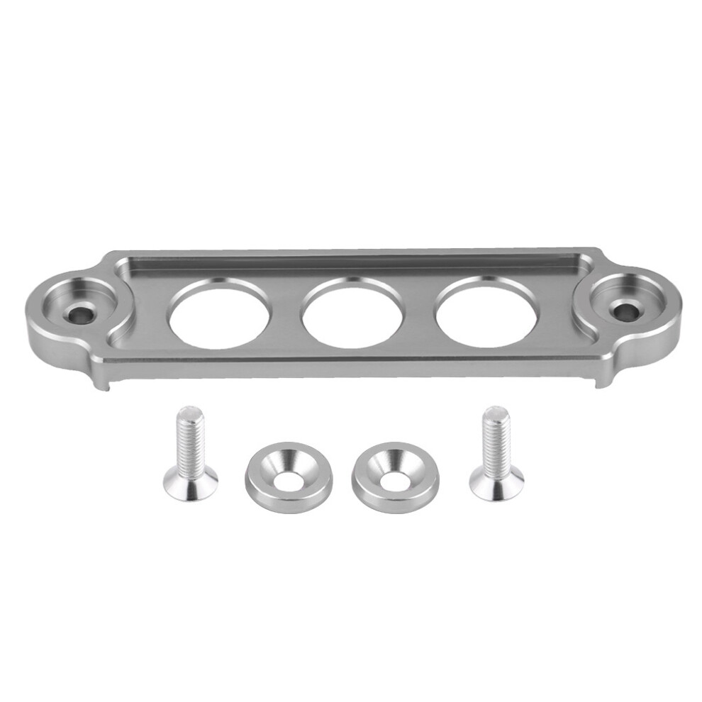 Car Racing Aluminum Battery Tie Down Hold Bracket For Honda Civic Crx 1988-2000 (Silver) Silver 7671362729026