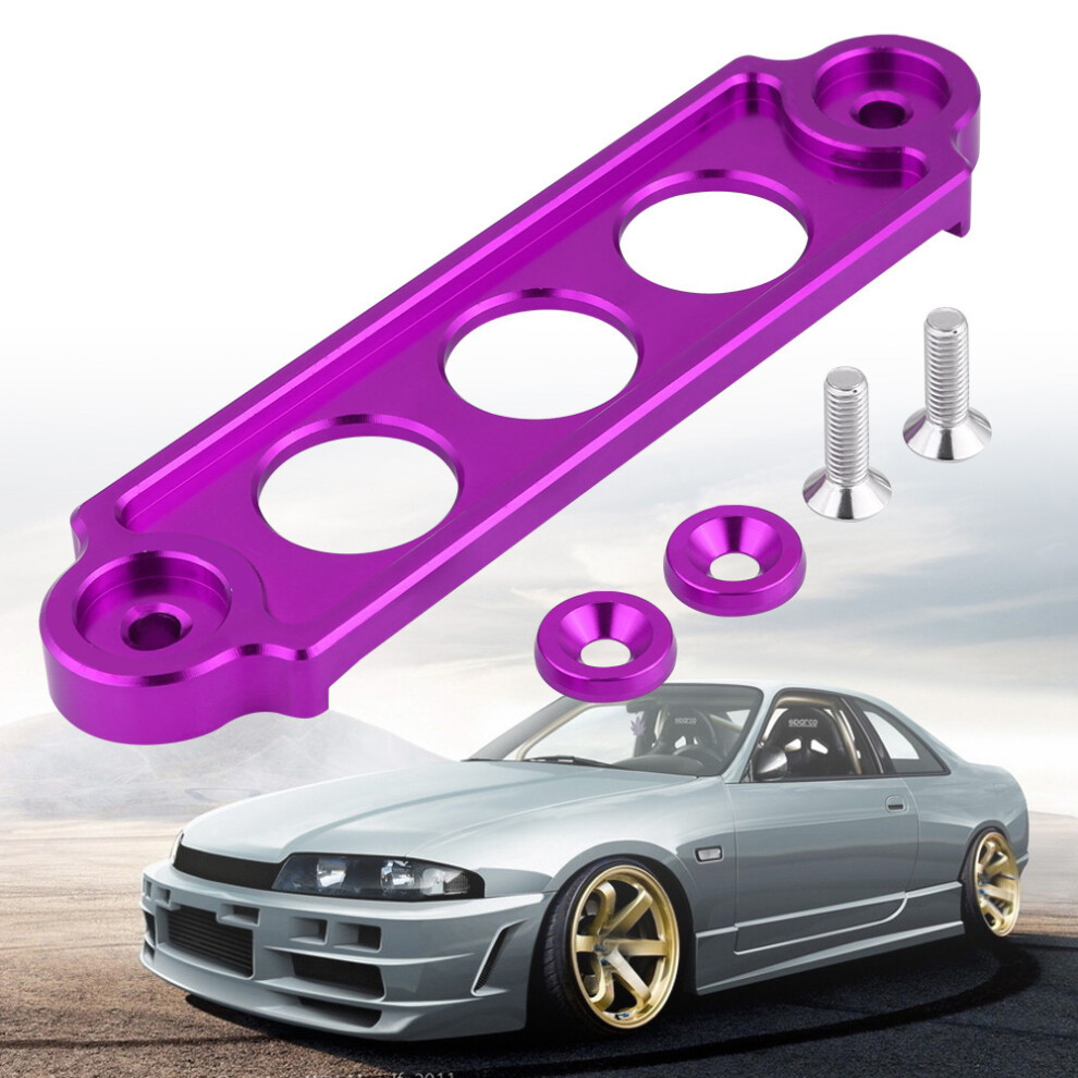 Battery Tie Down Bracket Lock For Honda Civic / Crx Anodized Purple 7891362729042