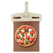 Łatwa w przesuwaniu łopatka do pizzy do kuchni domowych i zewnętrznych, zdejmowana rączka do pizzy z szybkim montażem, przesuwna łopatka do