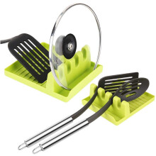 Meistern Sie die Kochkunst mit einem multifunktionalen Set aus Utensilienhaltern, rutschfesten, hitzebeständigen Küchen- und Grilllöffelhaltern