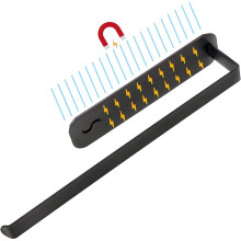 Längenverstellbarer Papierhandtuchhalter, platzsparende Wandmontage, langlebiger Edelstahl für rostfreie Eigenschaften, einfaches Abreißen mit