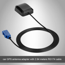 Auto-GPS-Antenne mit 2,94 m RG174 Kabel, 1575,42 MHz, Schwarz