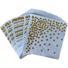 Geburtstagsgeschirr für Snacks, Desserts und Getränke, glänzendes Goldfolien-Design, elegante und funkelnde Party-Essentials, Einwegservietten,