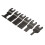 40 Stück Oszillierende Multi-Tool-Sägeblätter Schleifplatten Set, Schwarz 3
