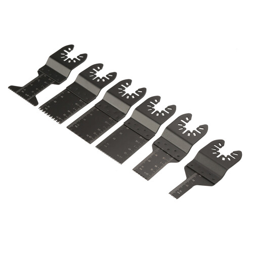 40 Stück Oszillierende Multi-Tool-Sägeblätter Schleifplatten Set, Schwarz 2
