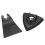 40 Stück Oszillierende Multi-Tool-Sägeblätter Schleifplatten Set, Schwarz 10