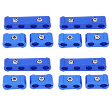 Engine Spark Plug Wire Clamp Kit 12Pcs for 8mm 9mm 10mm Braided Hoses